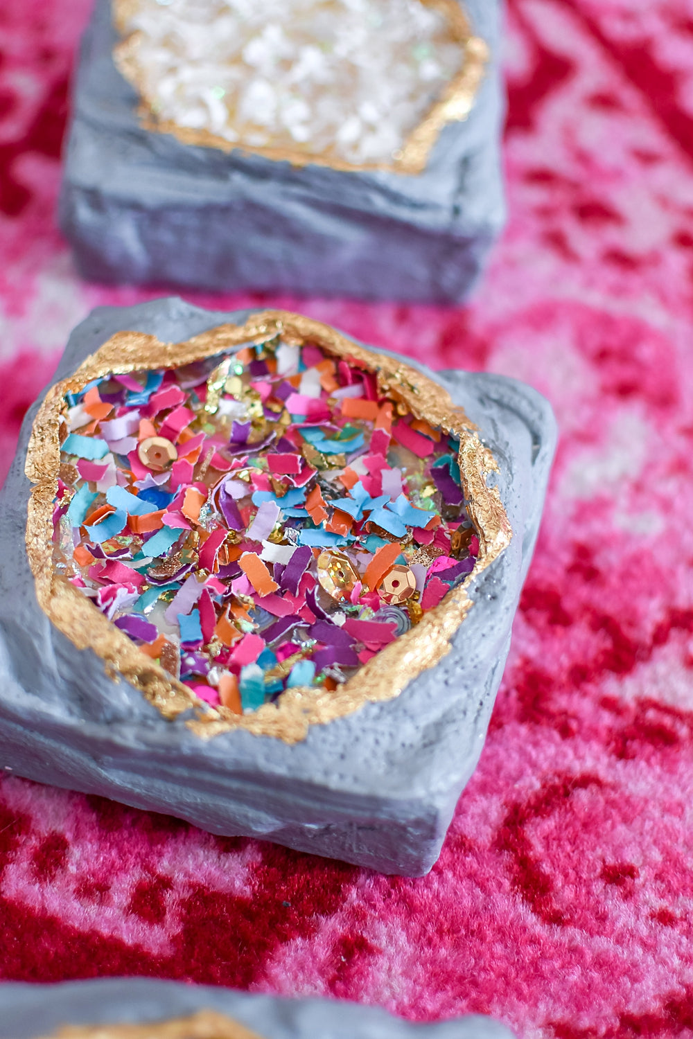 Confetti Geode Art