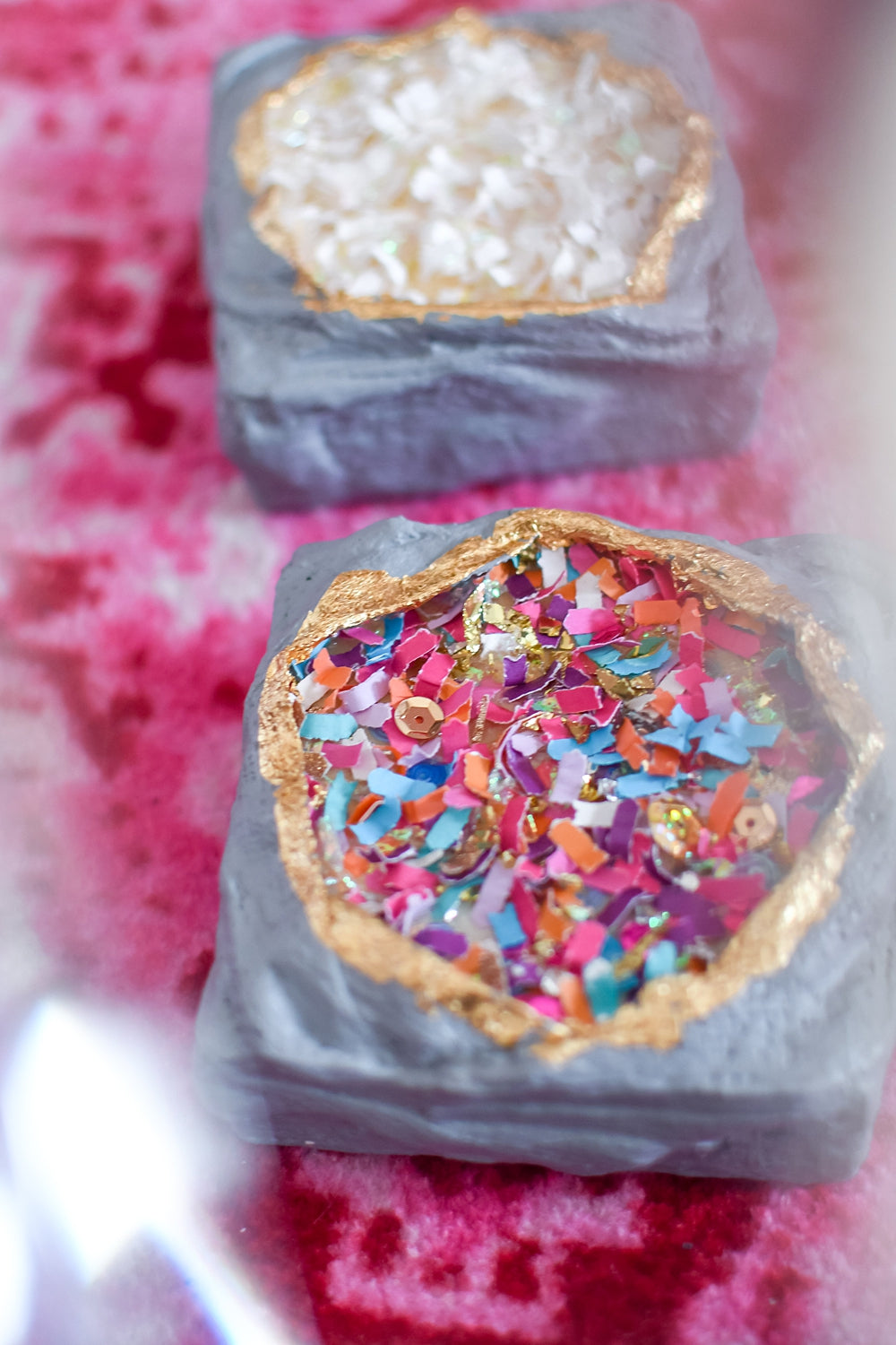 Confetti Geode Art