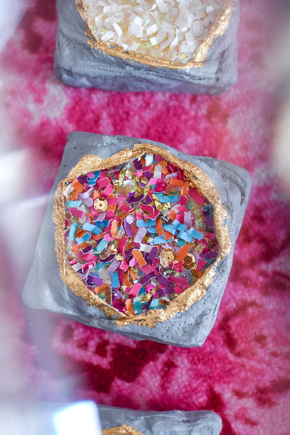 Confetti Geode Art