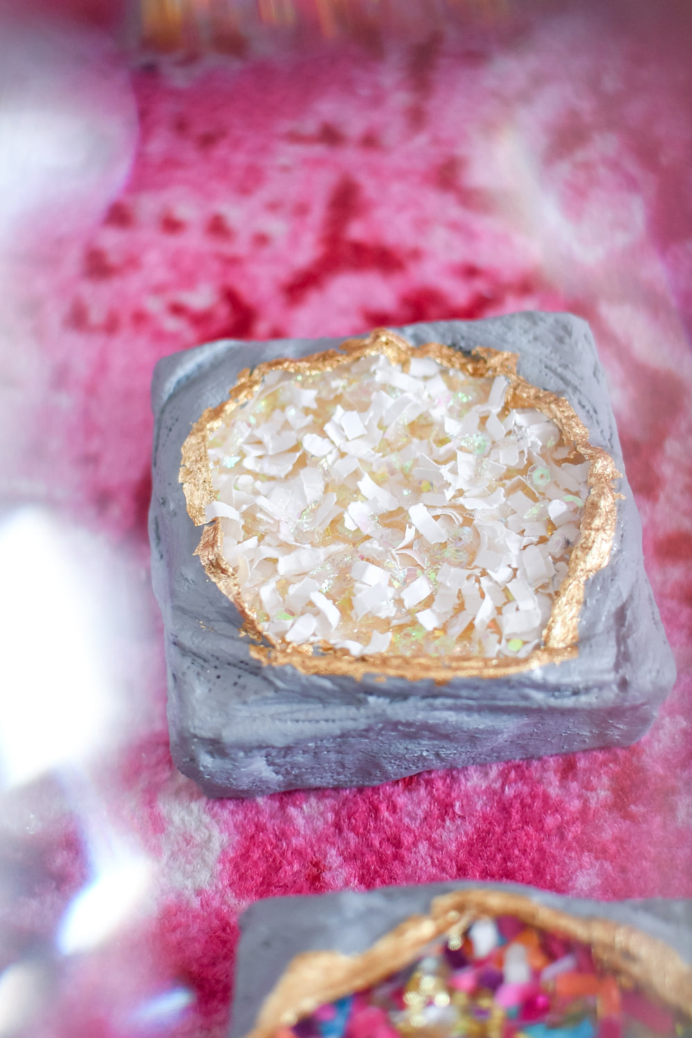 Confetti Geode Art