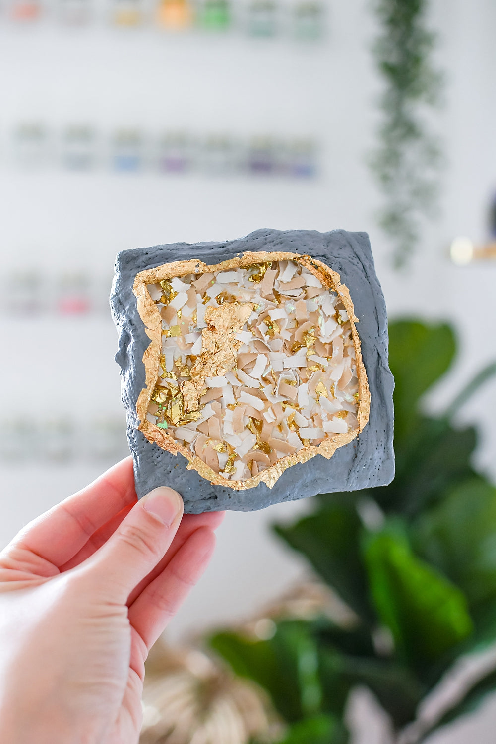 Confetti Geode Art
