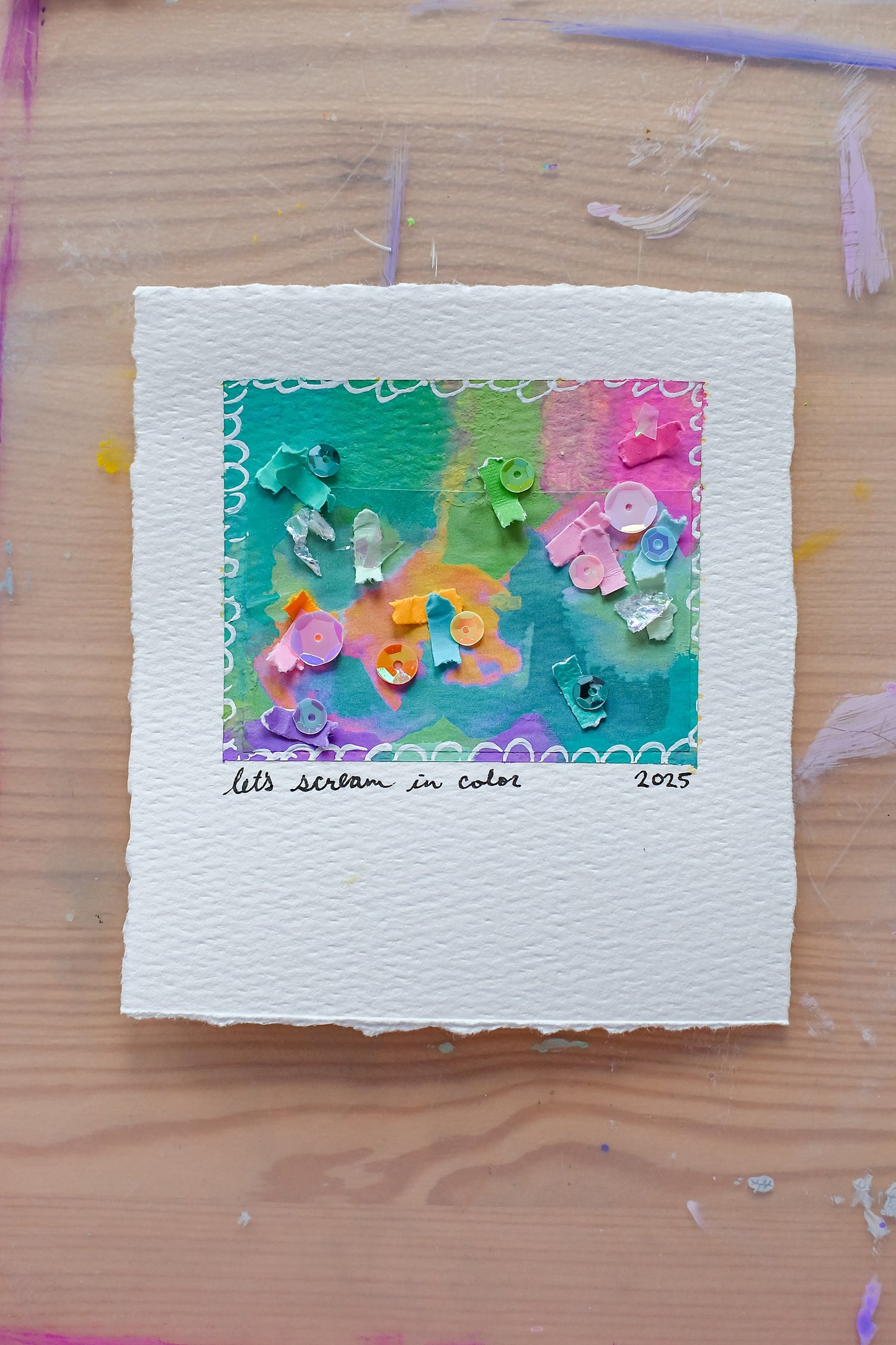 "let's scream in color" Original Art