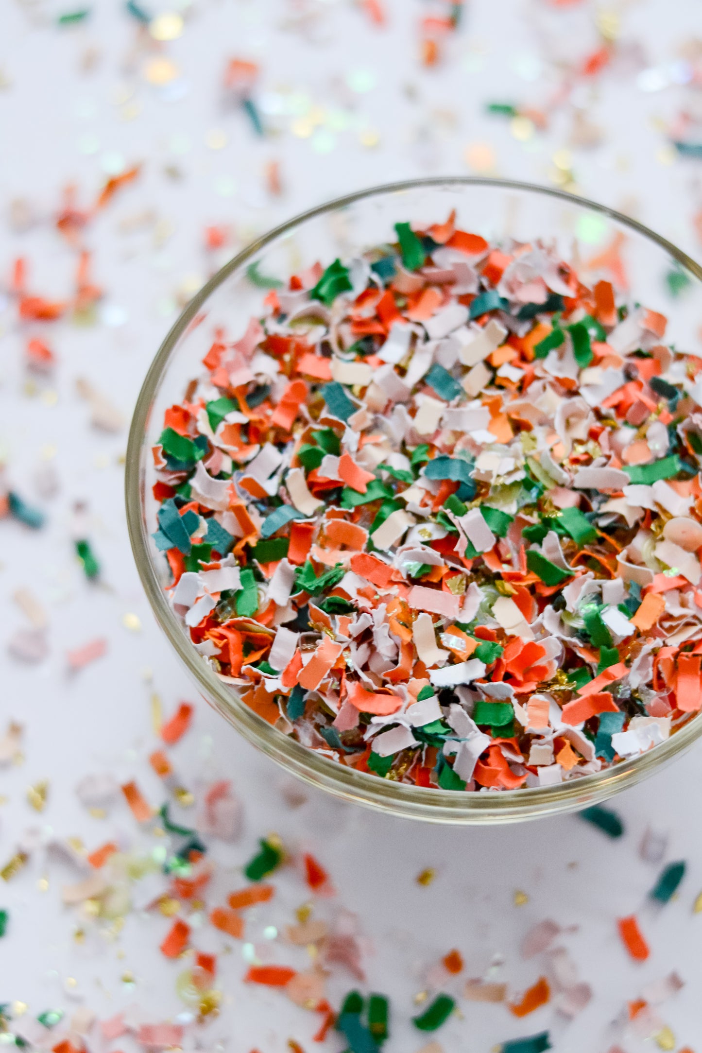 Fall colors confetti