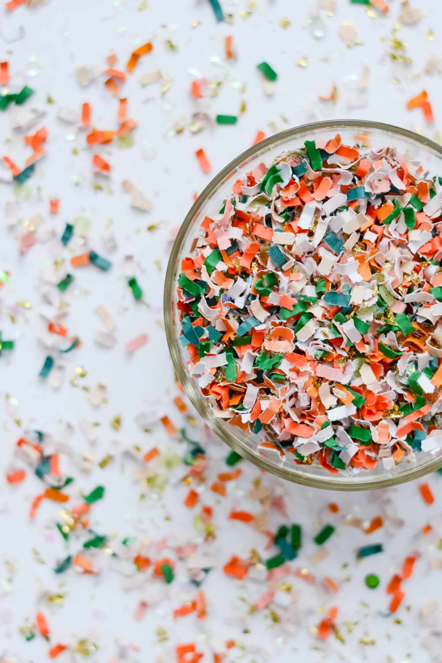 Fall colors confetti