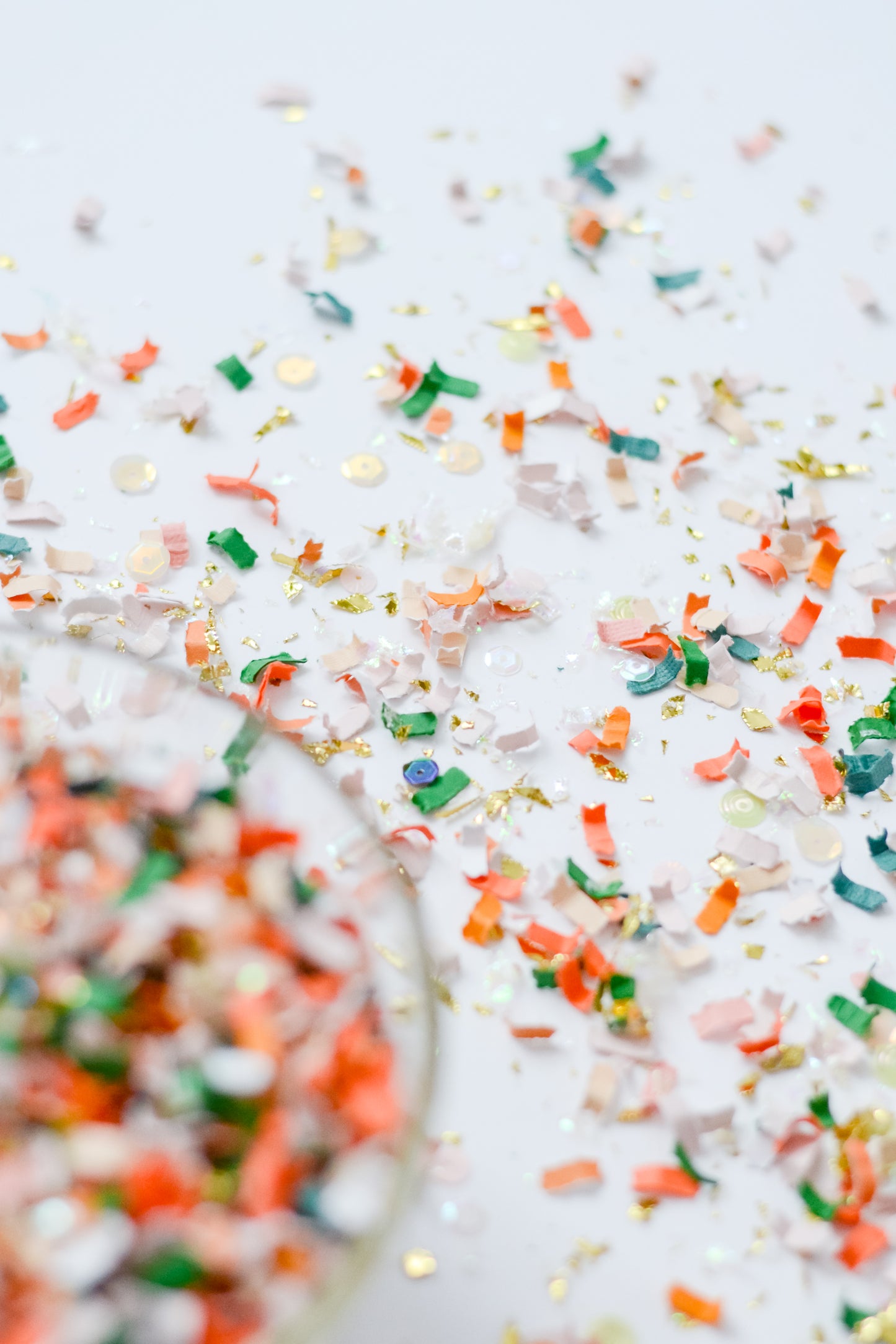 Fall colors confetti