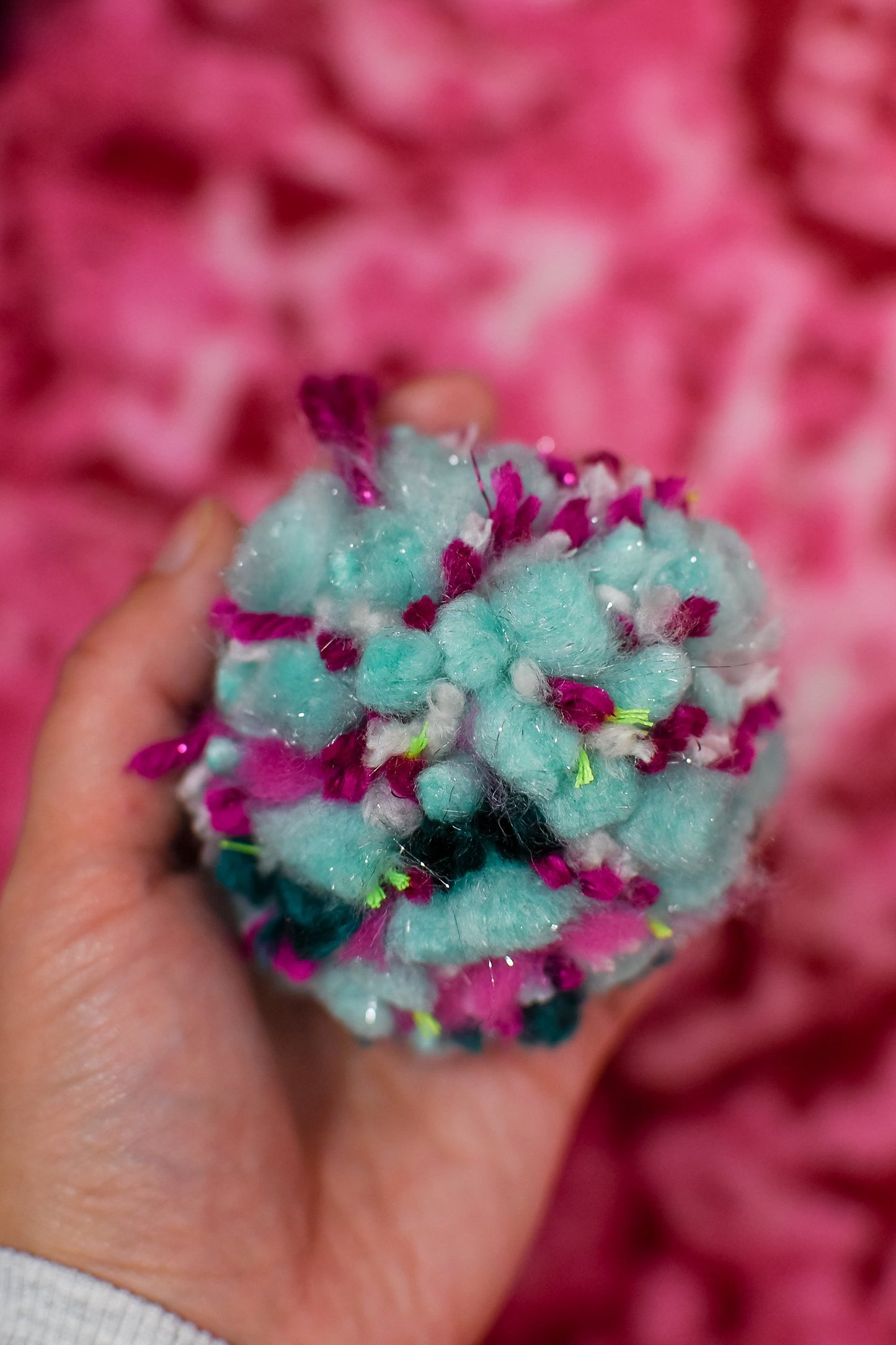 handmade pom pom