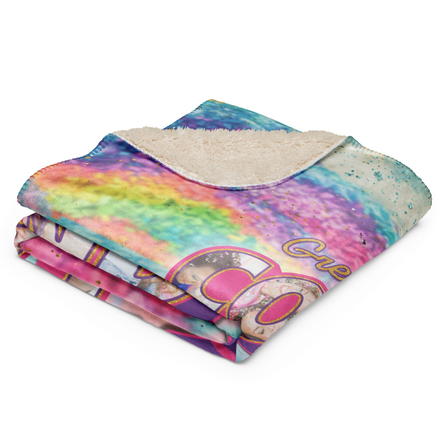 Greetings From Confetti Land Sherpa Blanket
