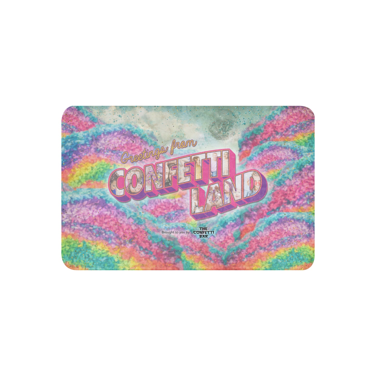 Greetings From Confetti Land Sherpa Blanket