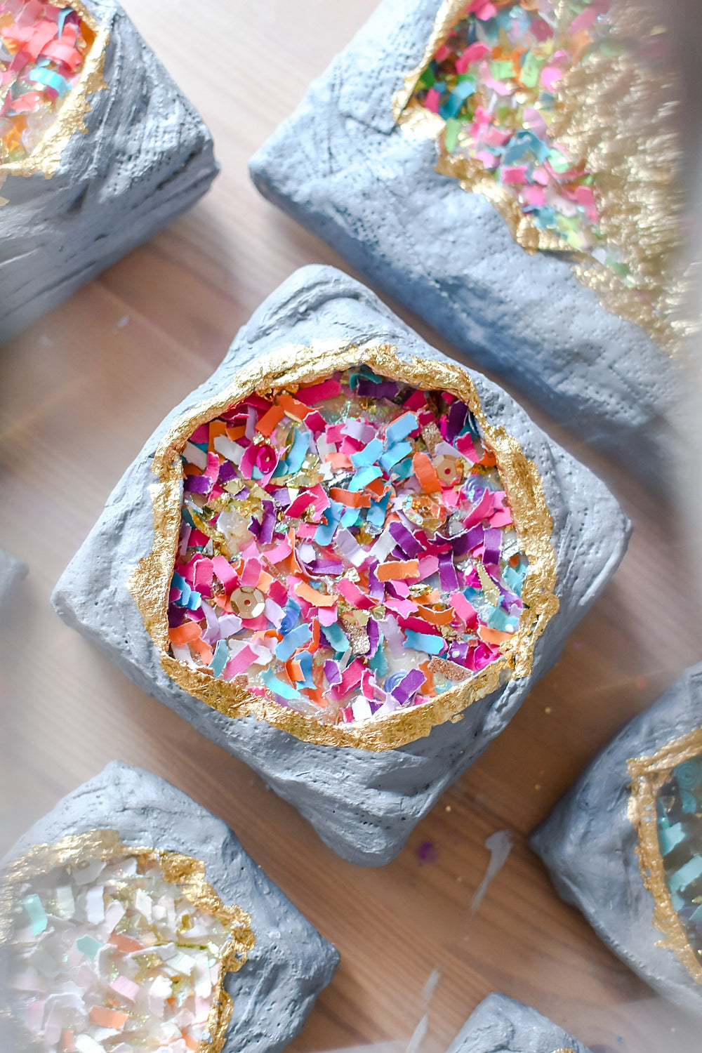 Confetti Geode Art