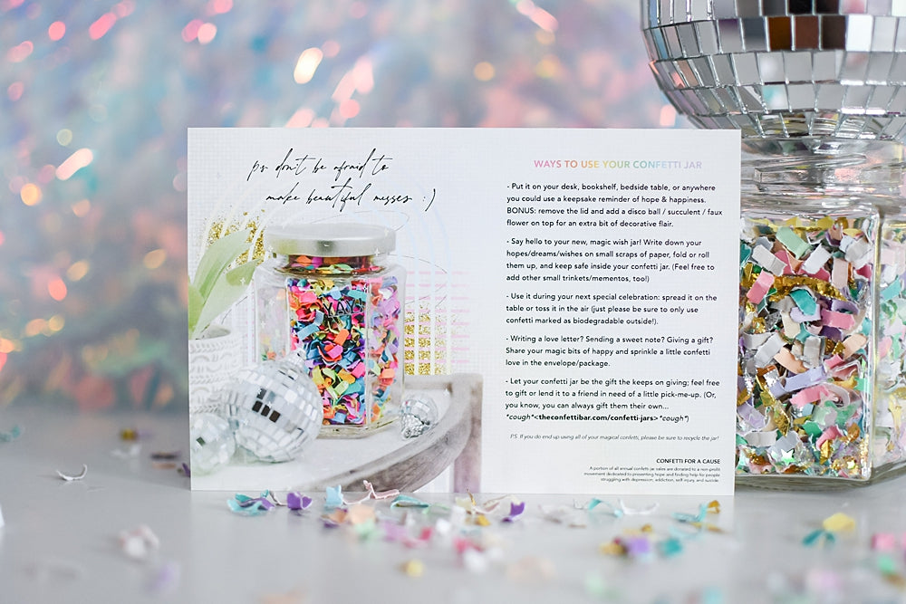 Cheers! Confetti Jar β The Confetti Bar