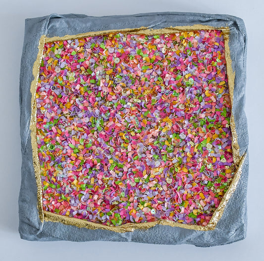 Confetti Geode 027 (Original Art, 12.5"x12.5")