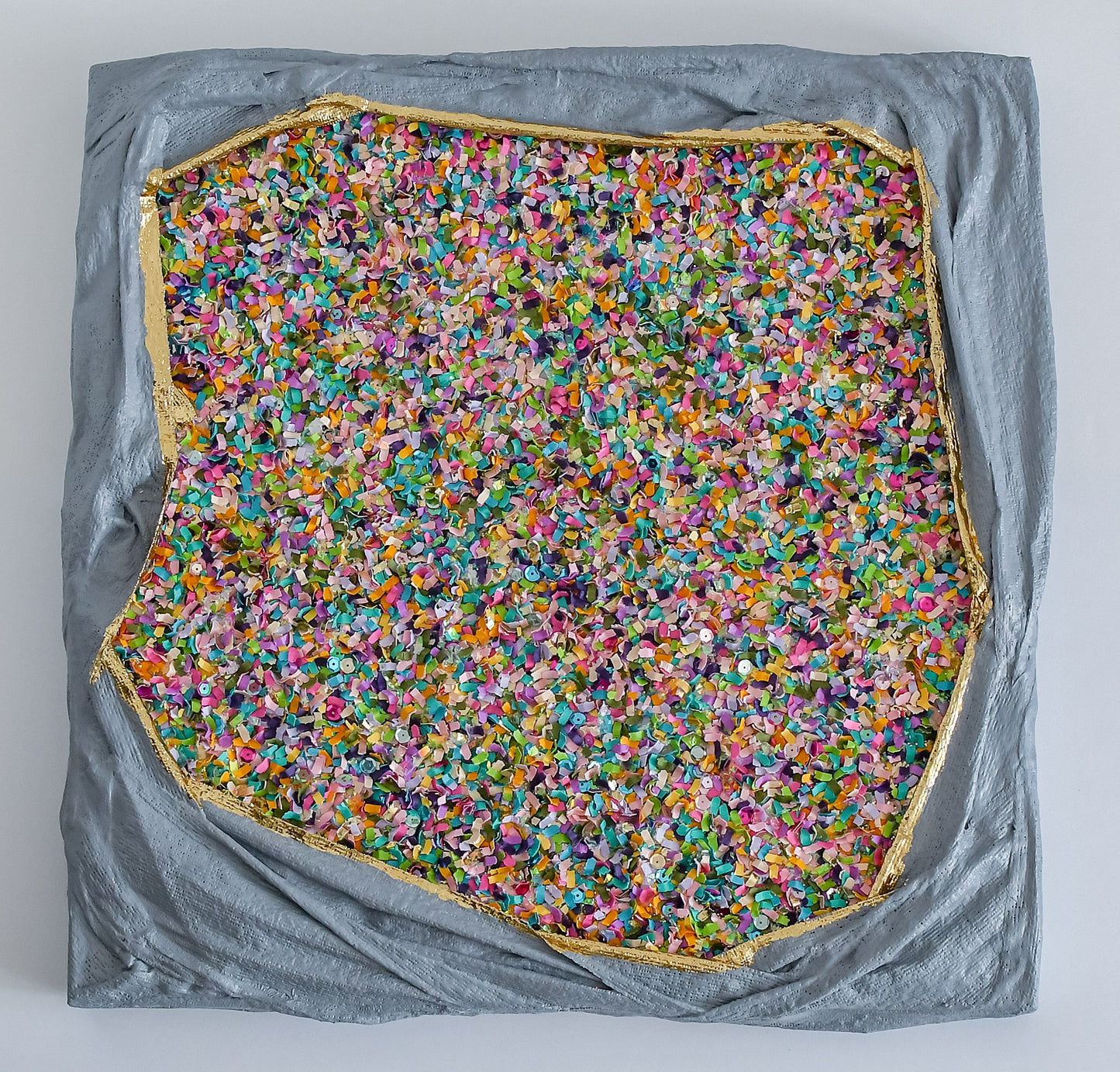 Confetti Geode 028 (Original Art, 21"x21")