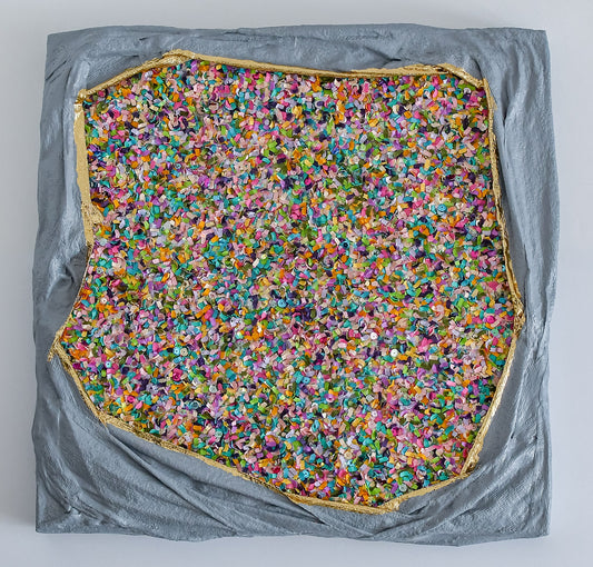 Confetti Geode 028 (Original Art, 21"x21")