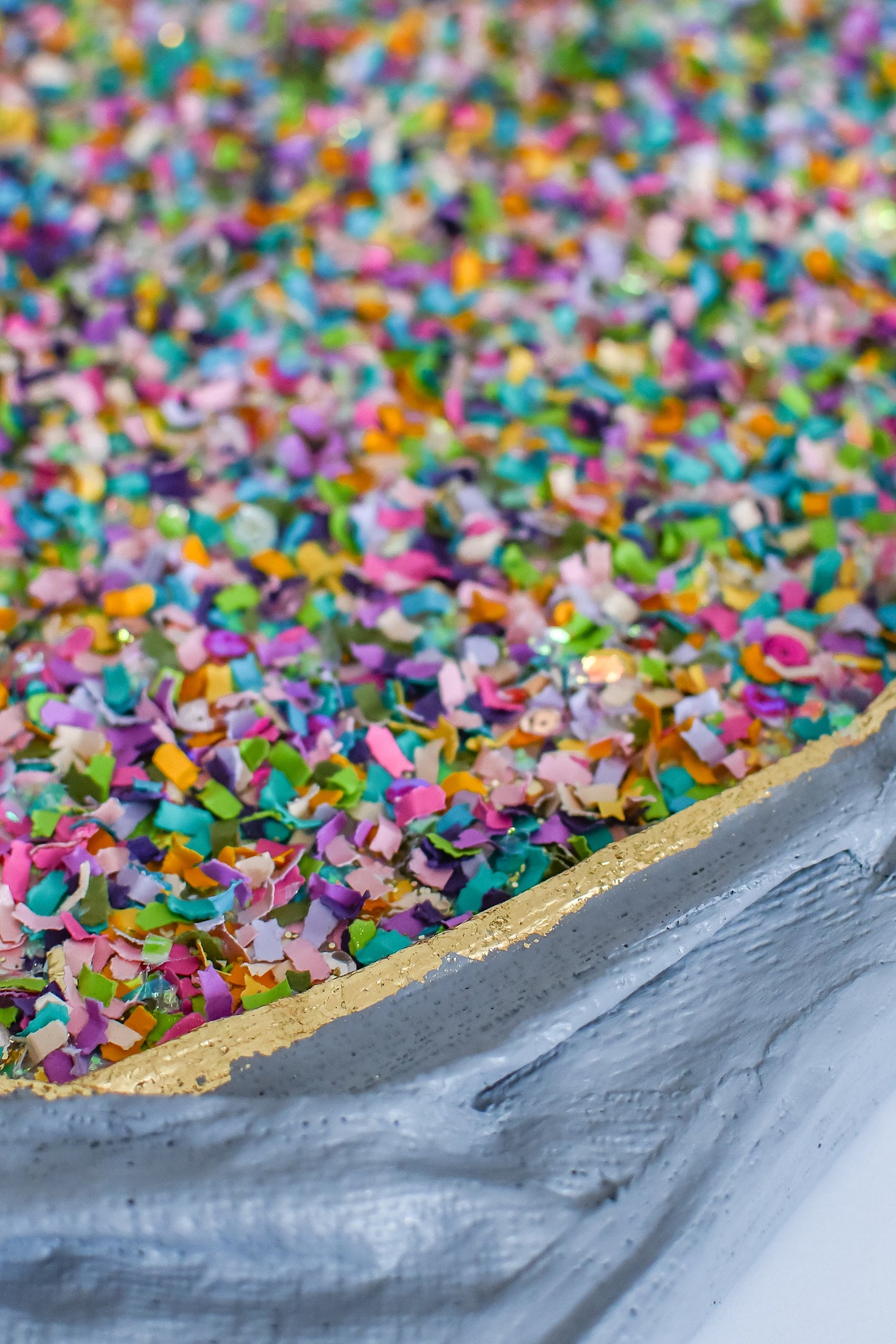 Confetti Geode 028 (Original Art, 21"x21")