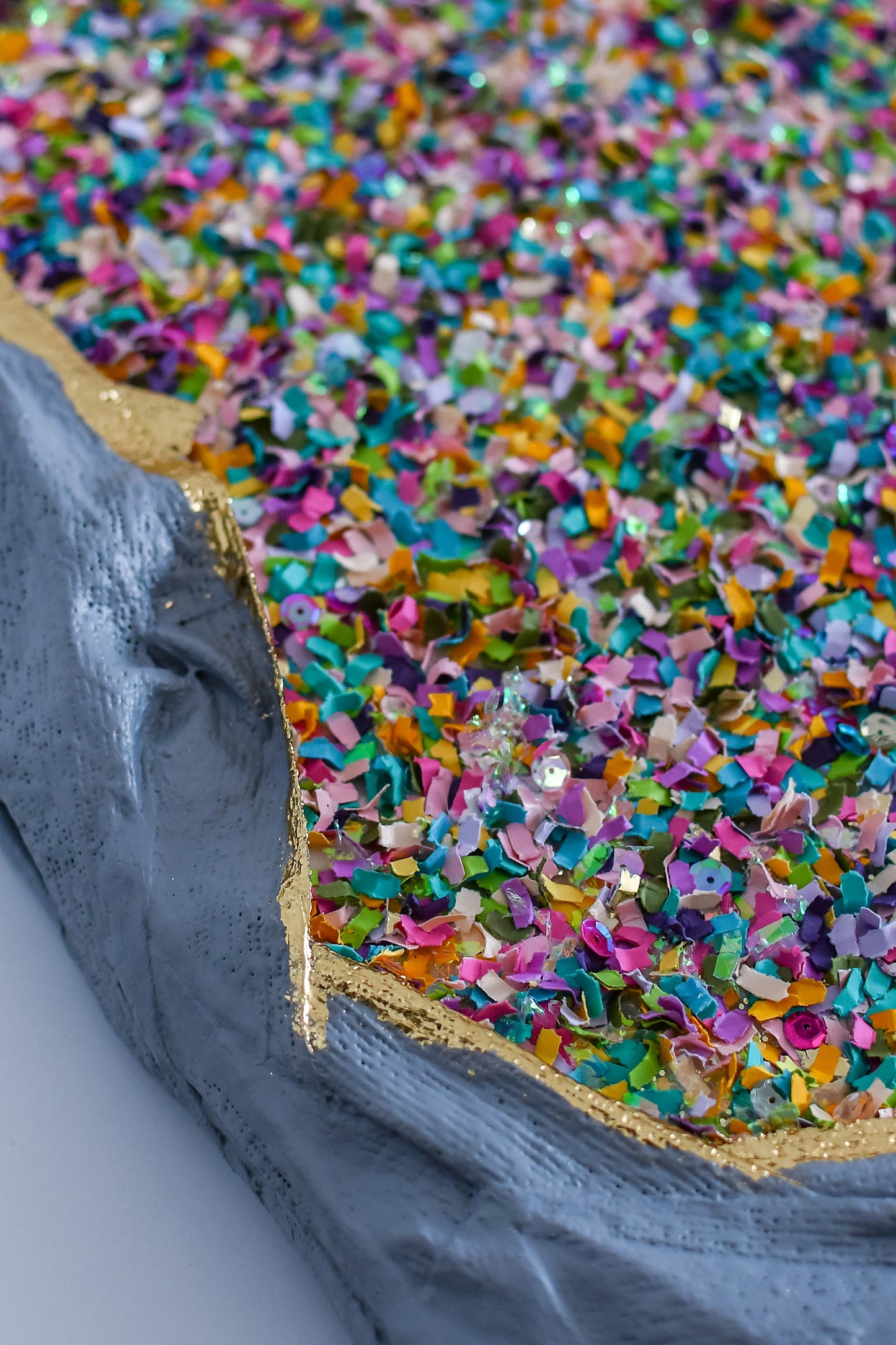 Confetti Geode 028 (Original Art, 21"x21")