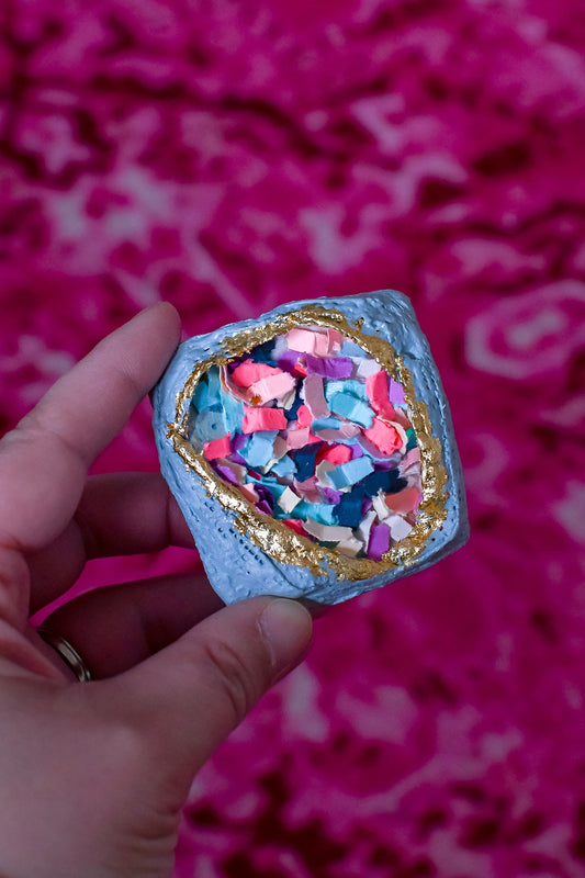 Confetti Geode 030 (Original Art, 2.5"x2.5")