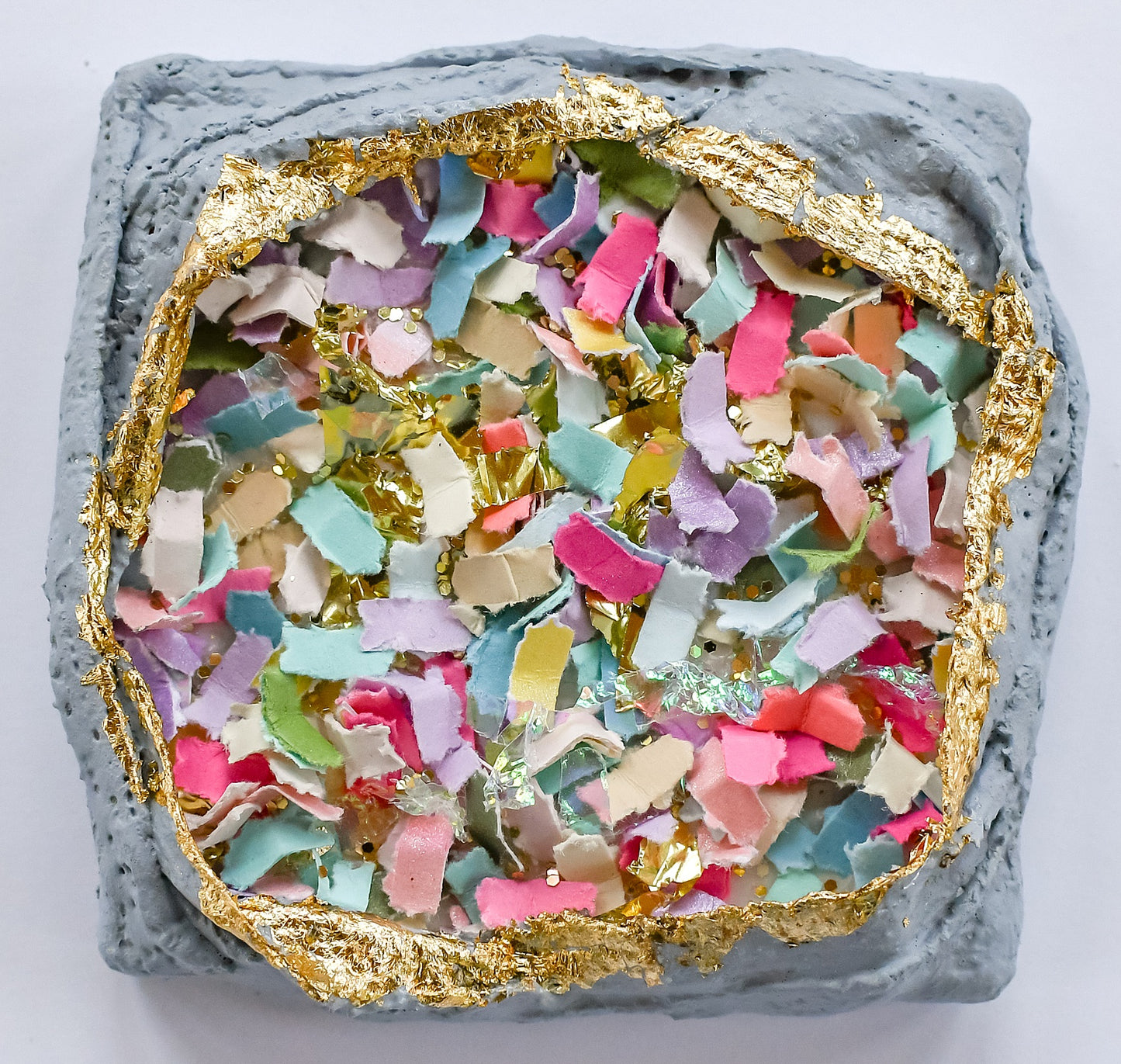 Confetti Geode 033 (Original Art, 3.5"x3.5")