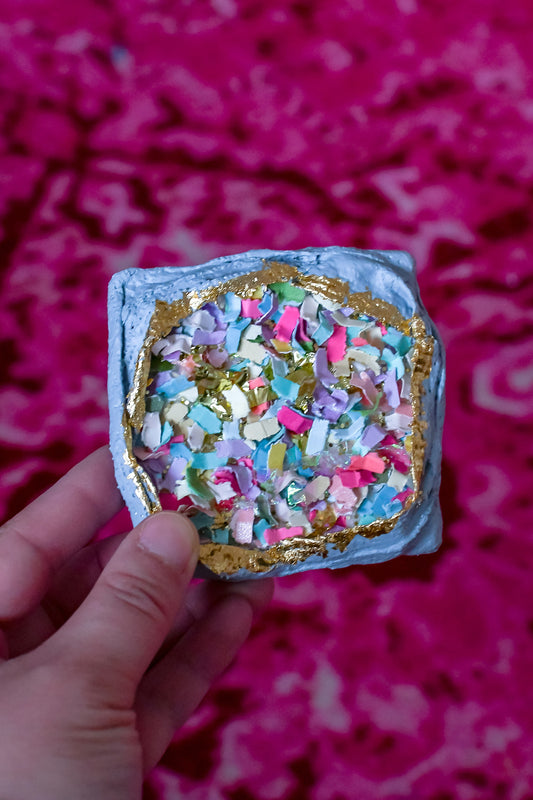 Confetti Geode 033 (Original Art, 3.5"x3.5")