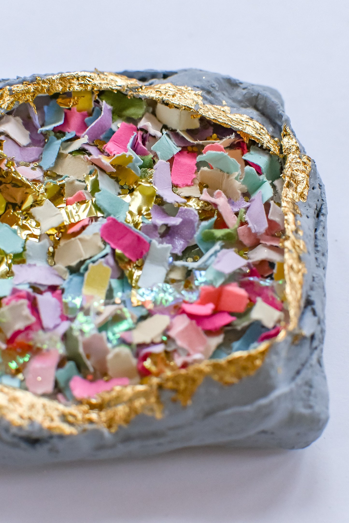 Confetti Geode 033 (Original Art, 3.5"x3.5")