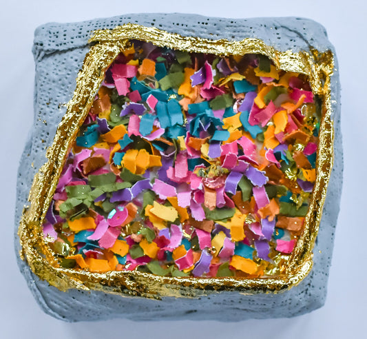 Confetti Geode 035 (Original Art, 4.5"x4.5")