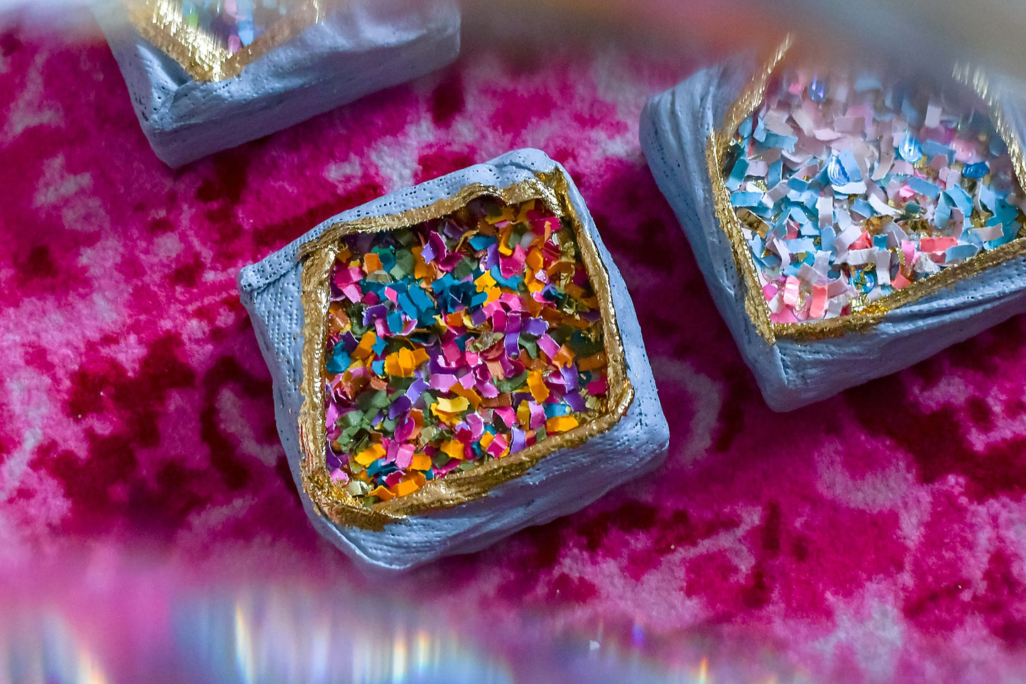 Confetti Geode 035 (Original Art, 4.5"x4.5")