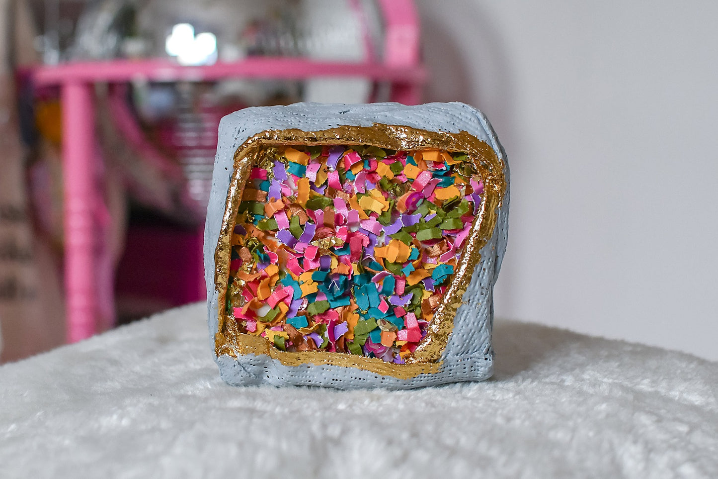 Confetti Geode 035 (Original Art, 4.5"x4.5")