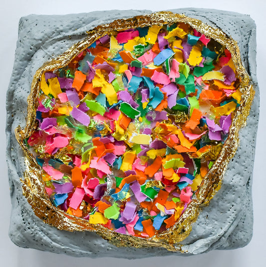 Confetti Geode 036 (Original Art, 4.5"x4.5")