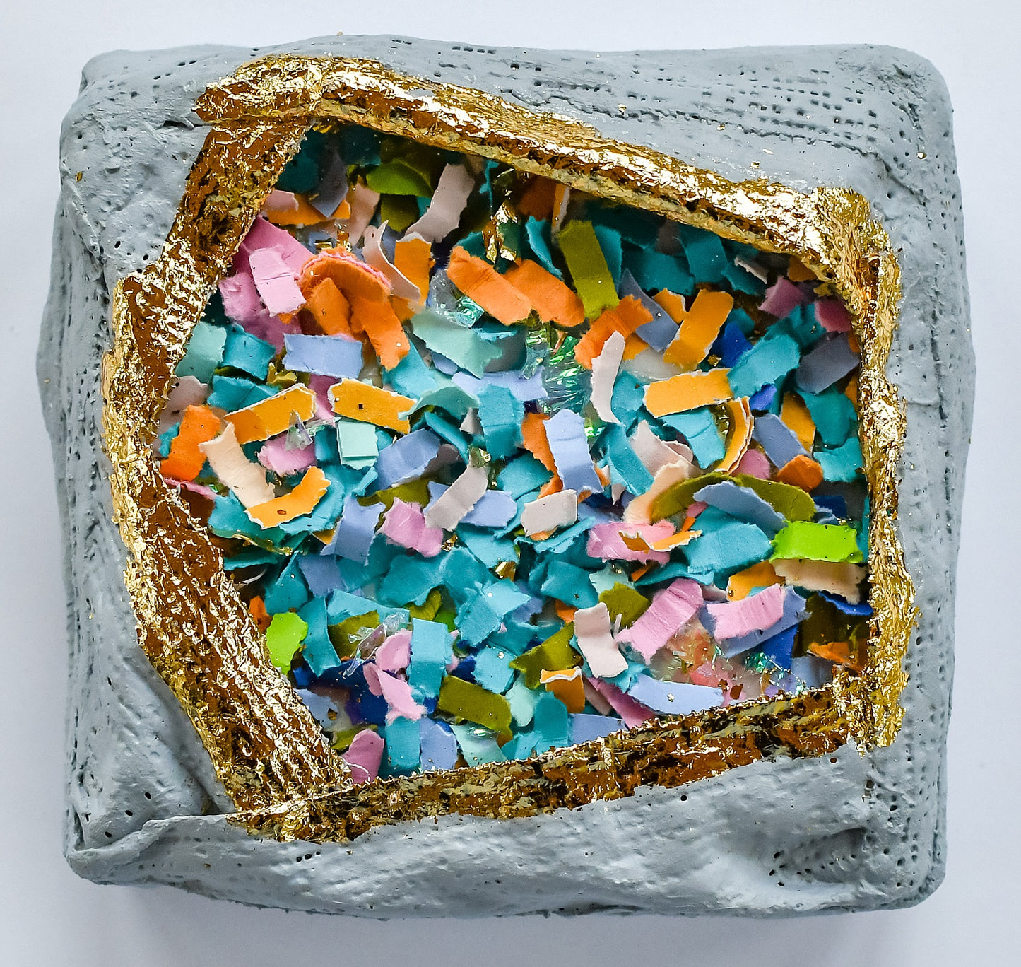 Confetti Geode 040 (Original Art, 4.5"x4.5")