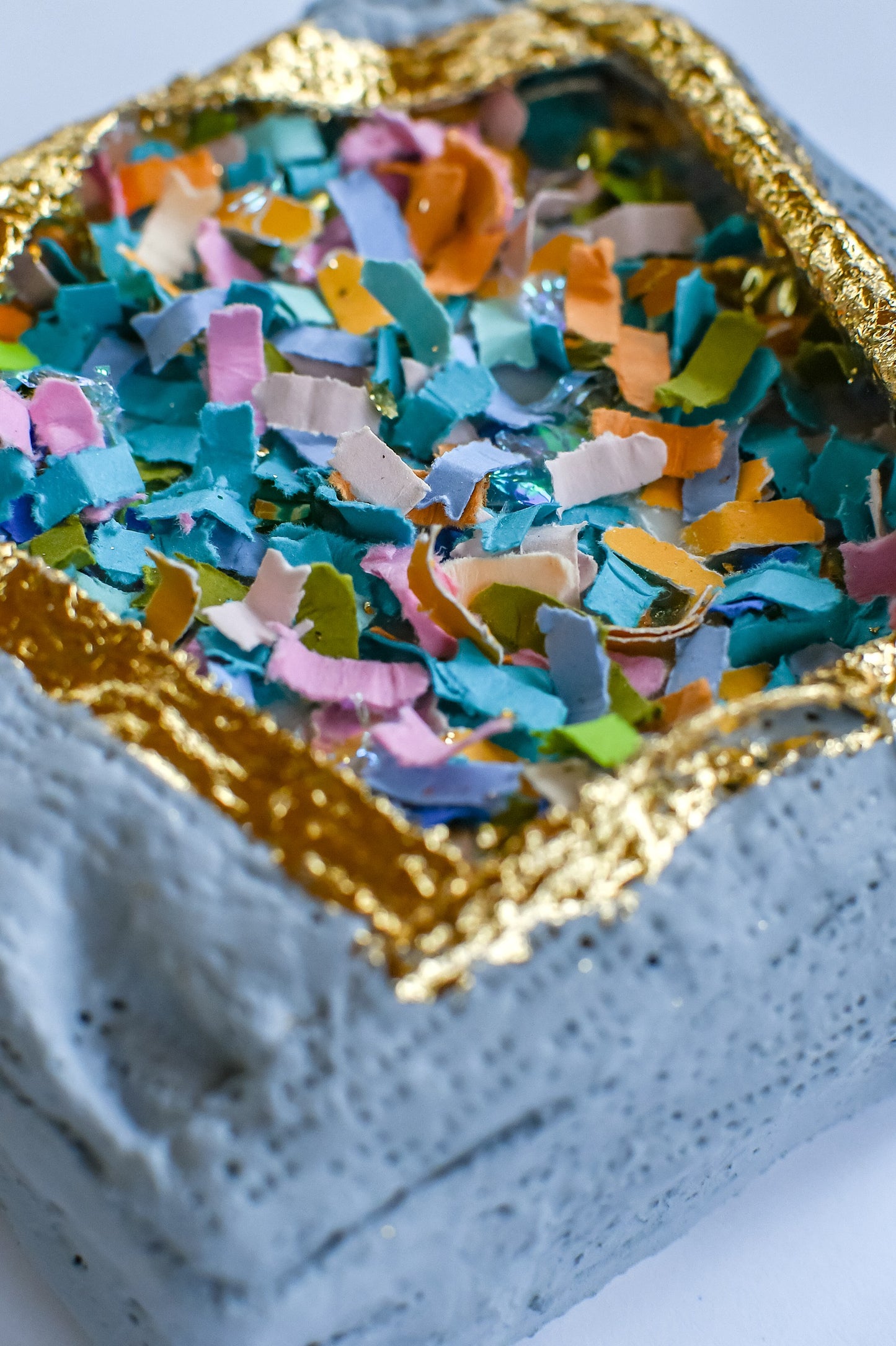 Confetti Geode 040 (Original Art, 4.5"x4.5")