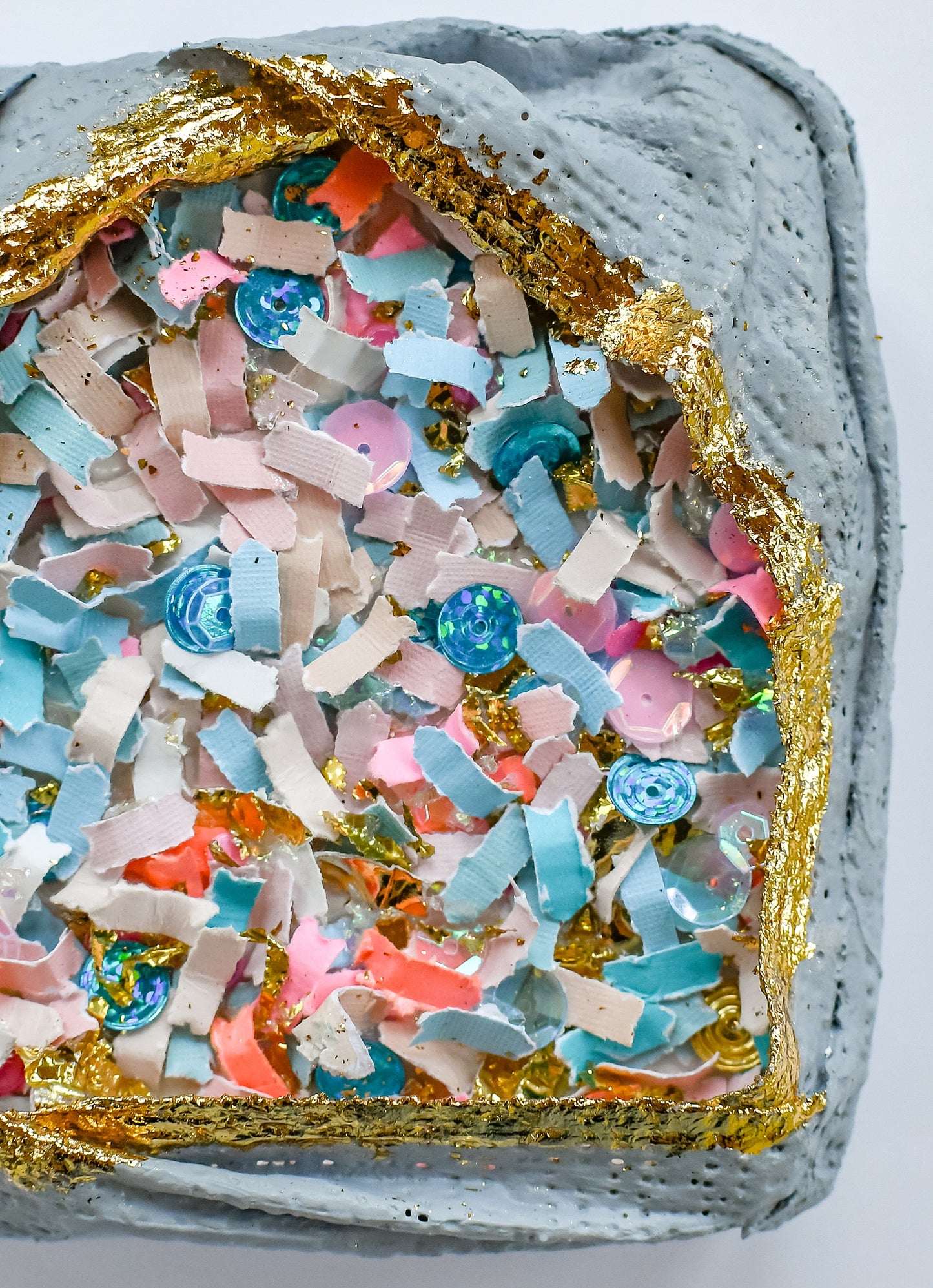 Confetti Geode 041 (Original Art, 4.5"x4.5")
