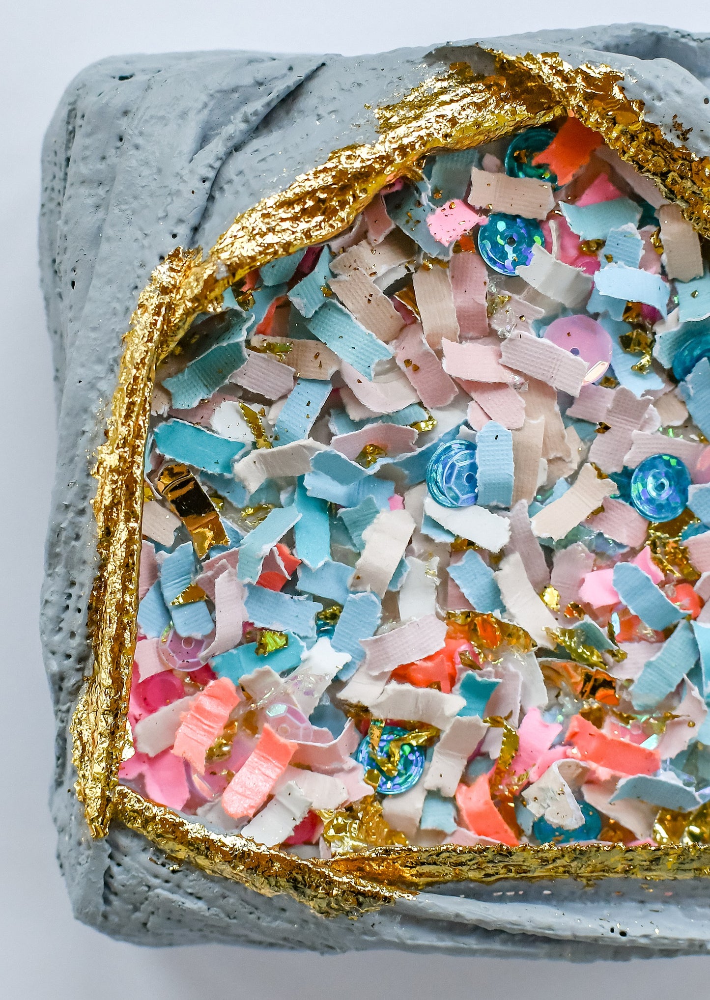 Confetti Geode 041 (Original Art, 4.5"x4.5")