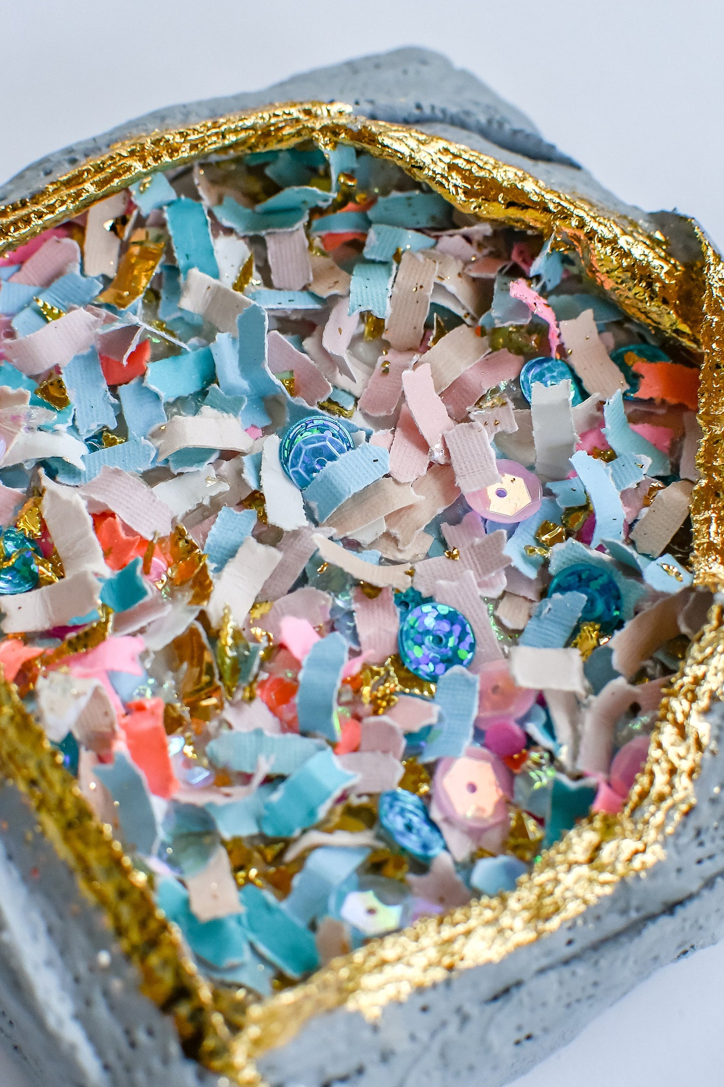 Confetti Geode 041 (Original Art, 4.5"x4.5")