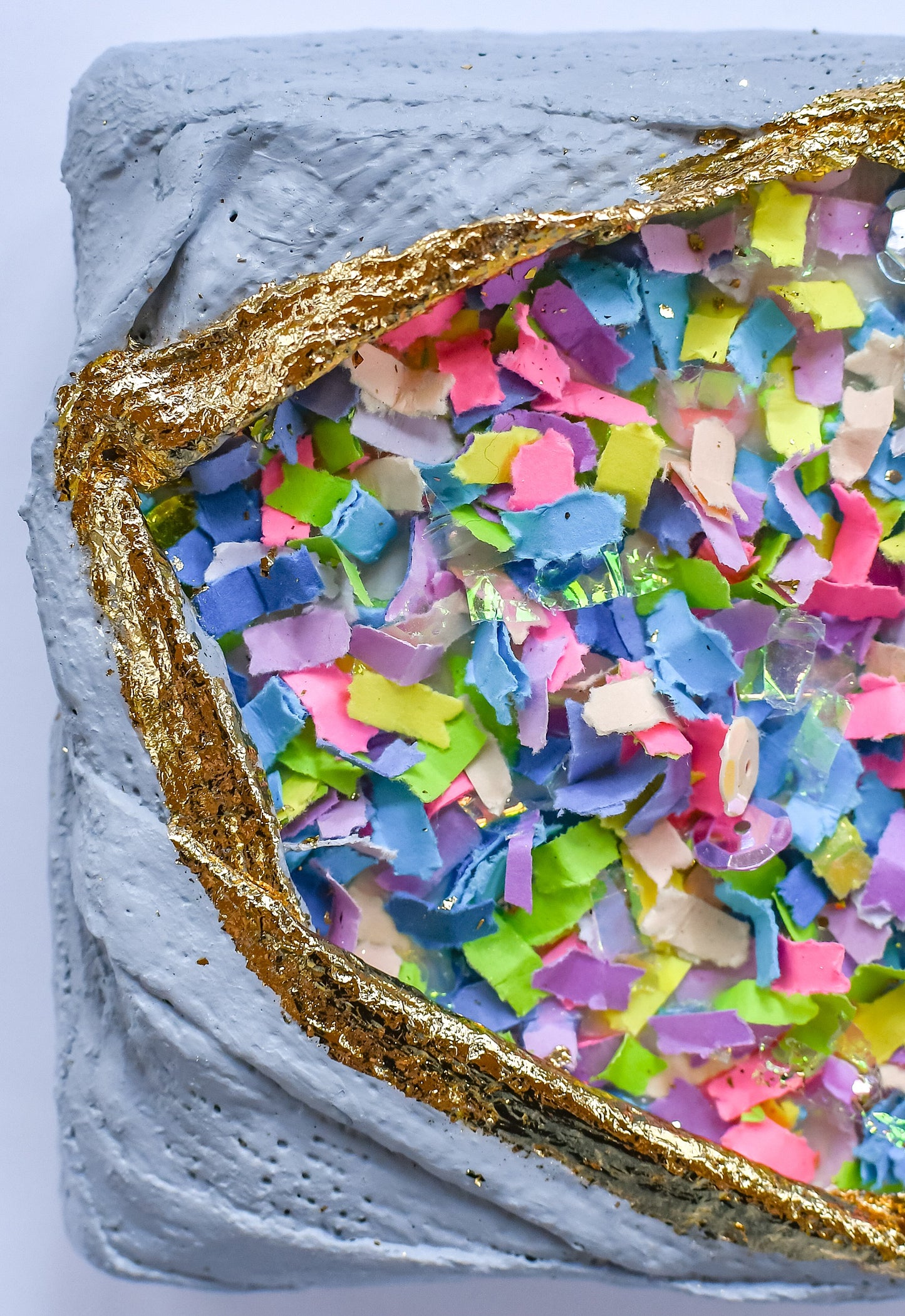 Confetti Geode 042 (Original Art, 4.5"x4.5")