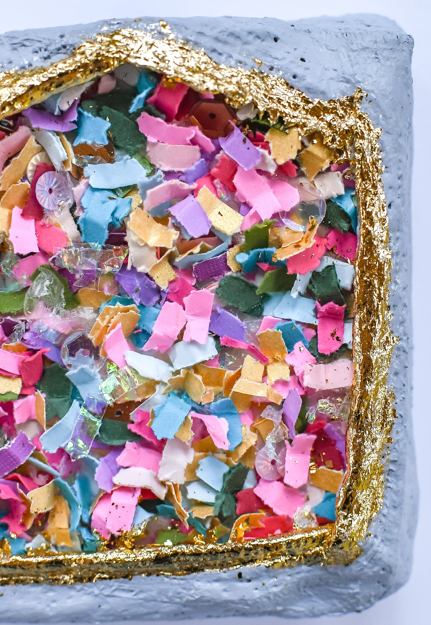 Confetti Geode 045 (Original Art, 4.5"x4.5")