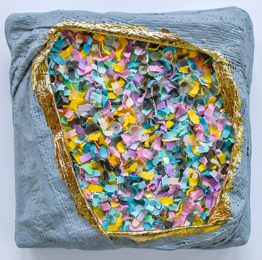 Confetti Geode 048 (Original Art, 6.5"x6.5")