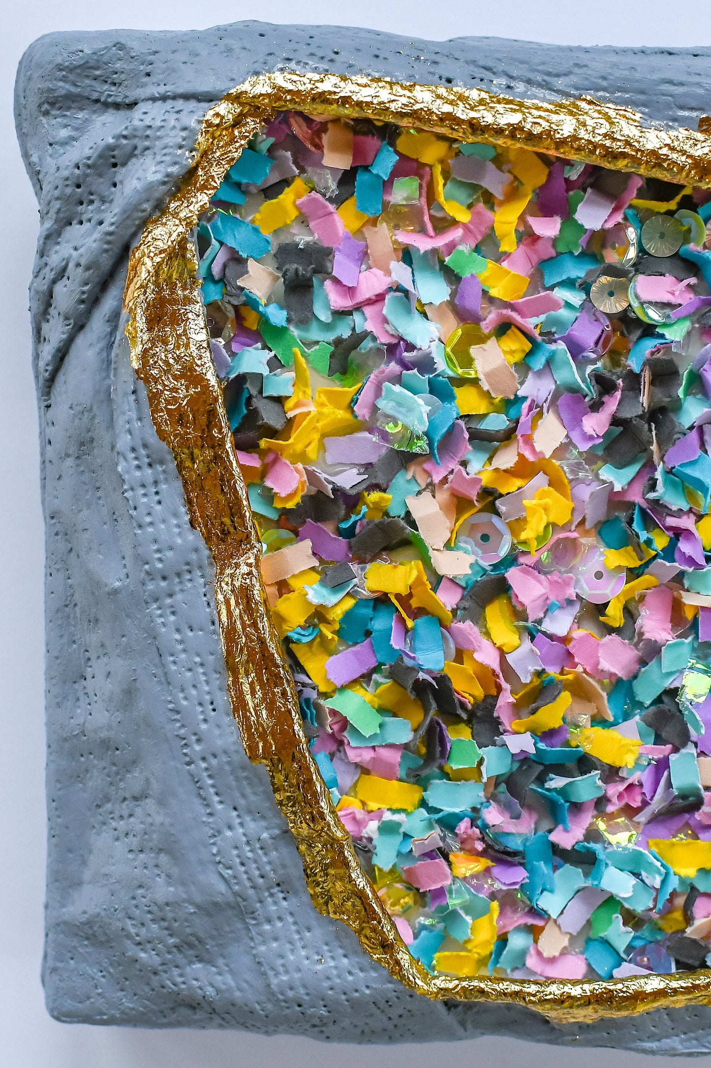 Confetti Geode 048 (Original Art, 6.5"x6.5")