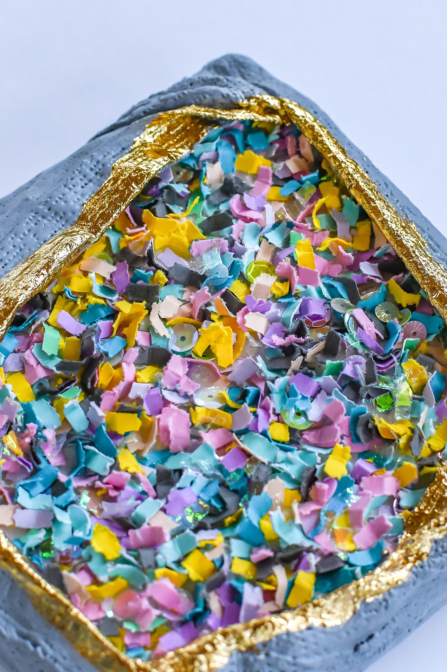 Confetti Geode 048 (Original Art, 6.5"x6.5")