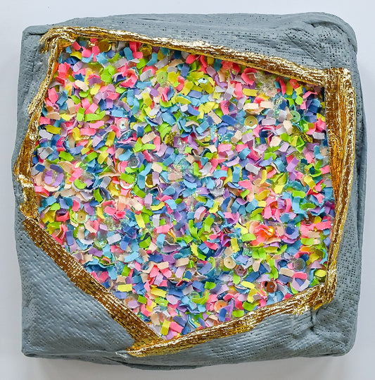 Confetti Geode 050 (Original Art, 8.5"x8.5")