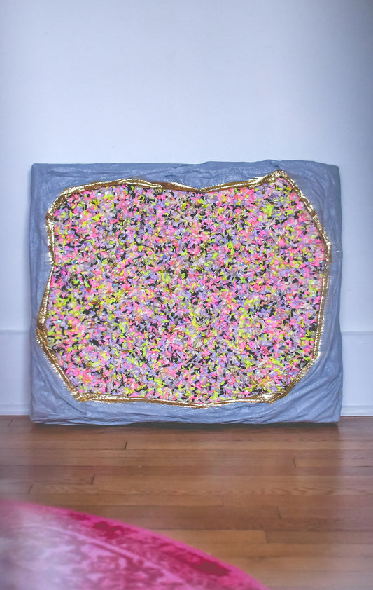 Confetti Geode 054 (Original Art, 25"x20")