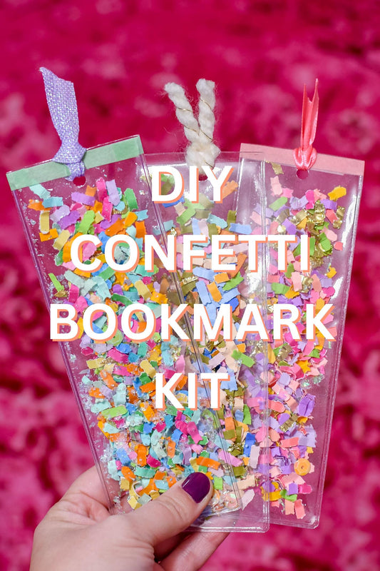 DIY Confetti Bookmark Kit