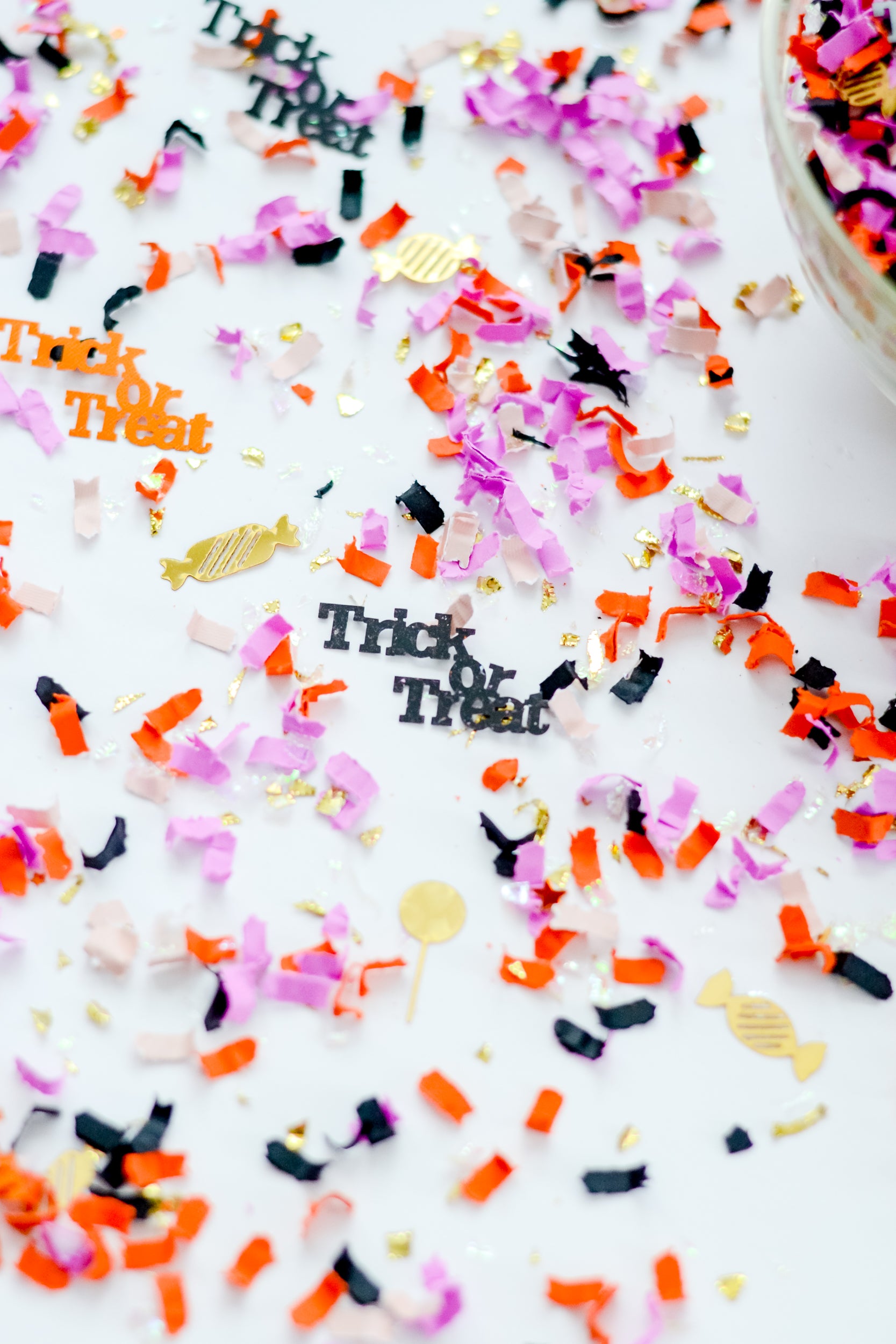 Trick or Treat Halloween Candy Confetti