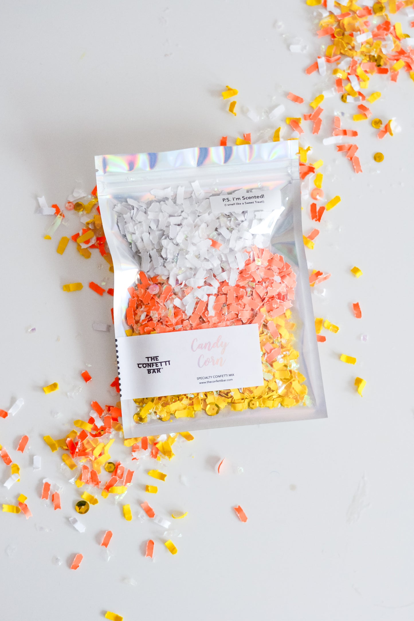 Candy Corn Yellow Orange White Halloween Confetti