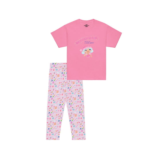 Youth Christmas In Confetti Land Pajama Set