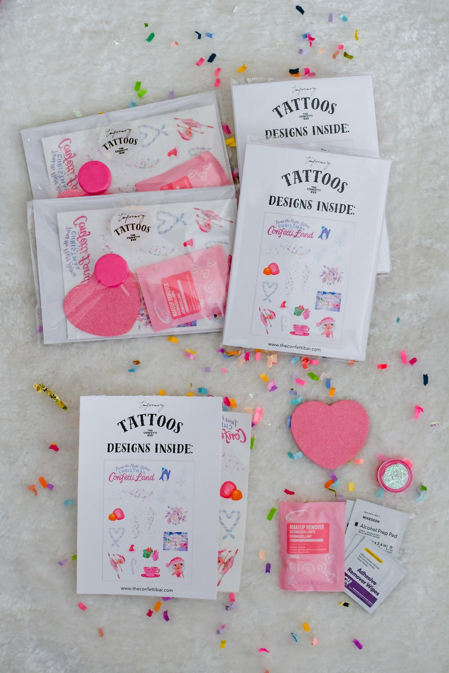 Christmas In Confetti Land Temporary Tattoos