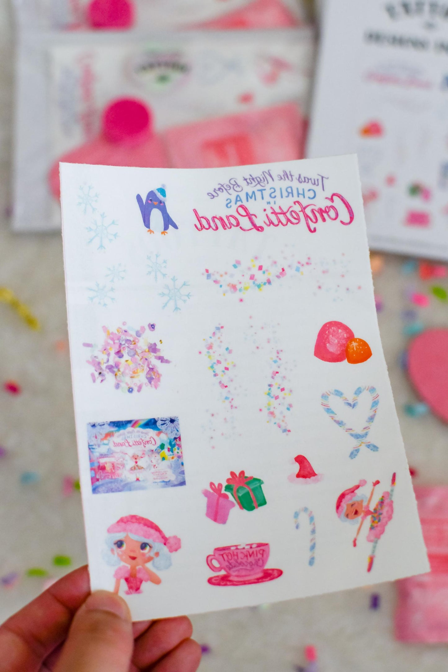Christmas In Confetti Land Temporary Tattoos