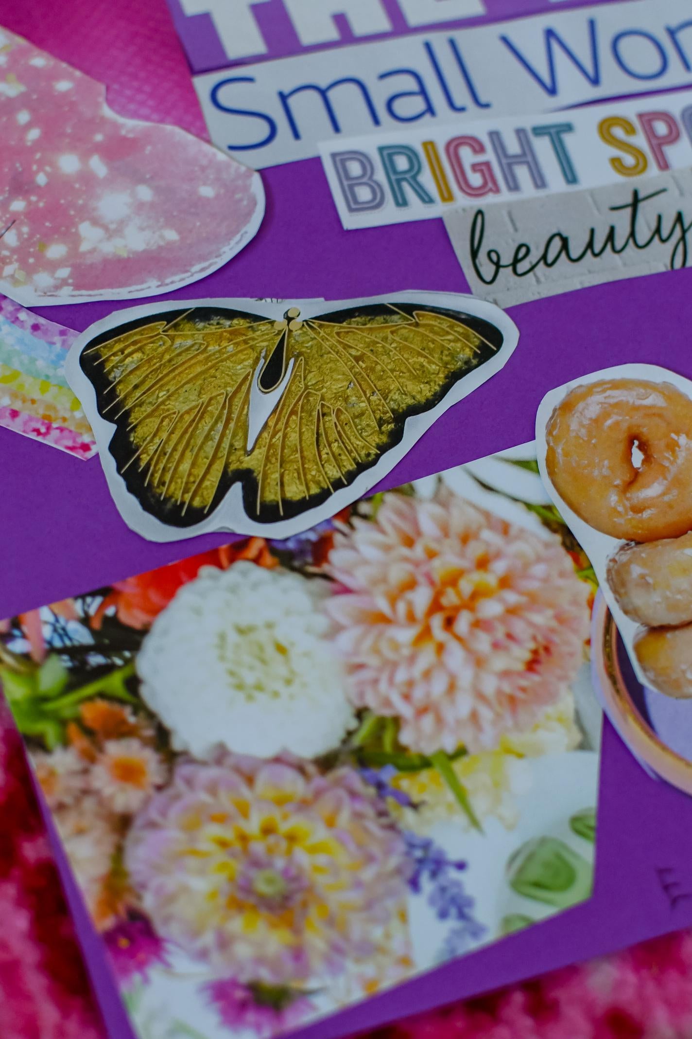 "The Best Bright Spots" | original collage by Emi, age 5