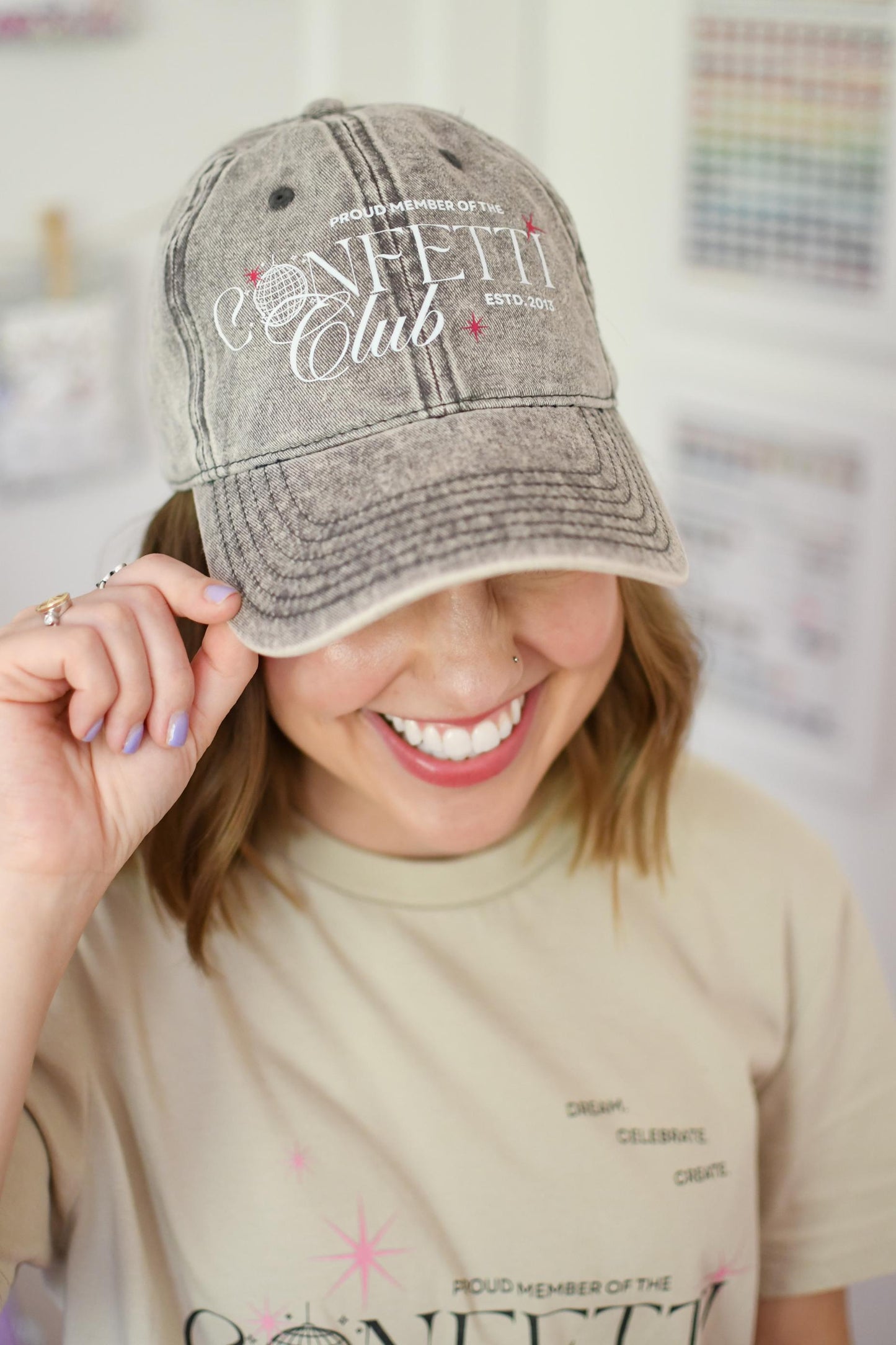 Confetti Club Vintage Hat