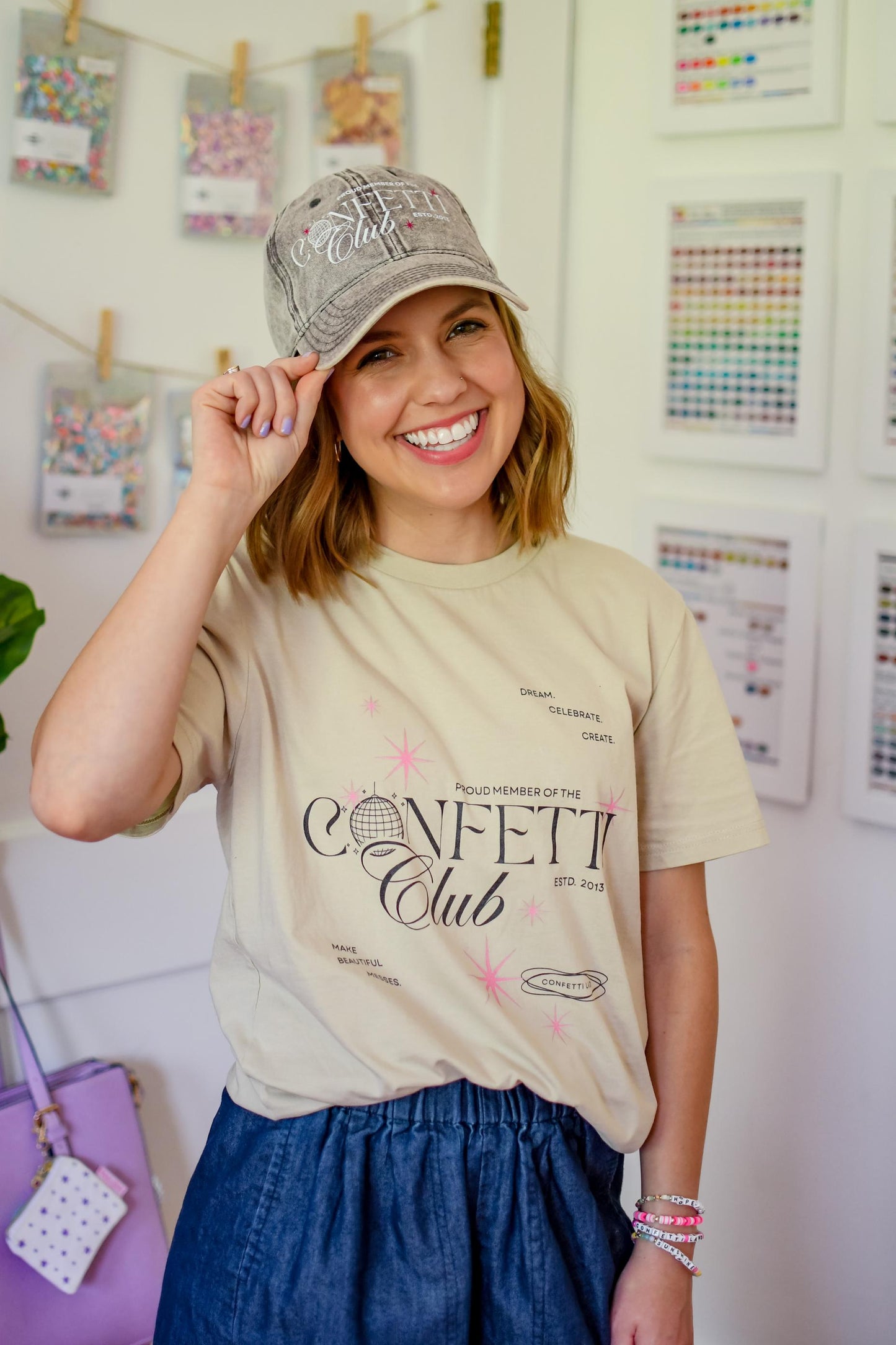 Confetti Club Vintage Hat