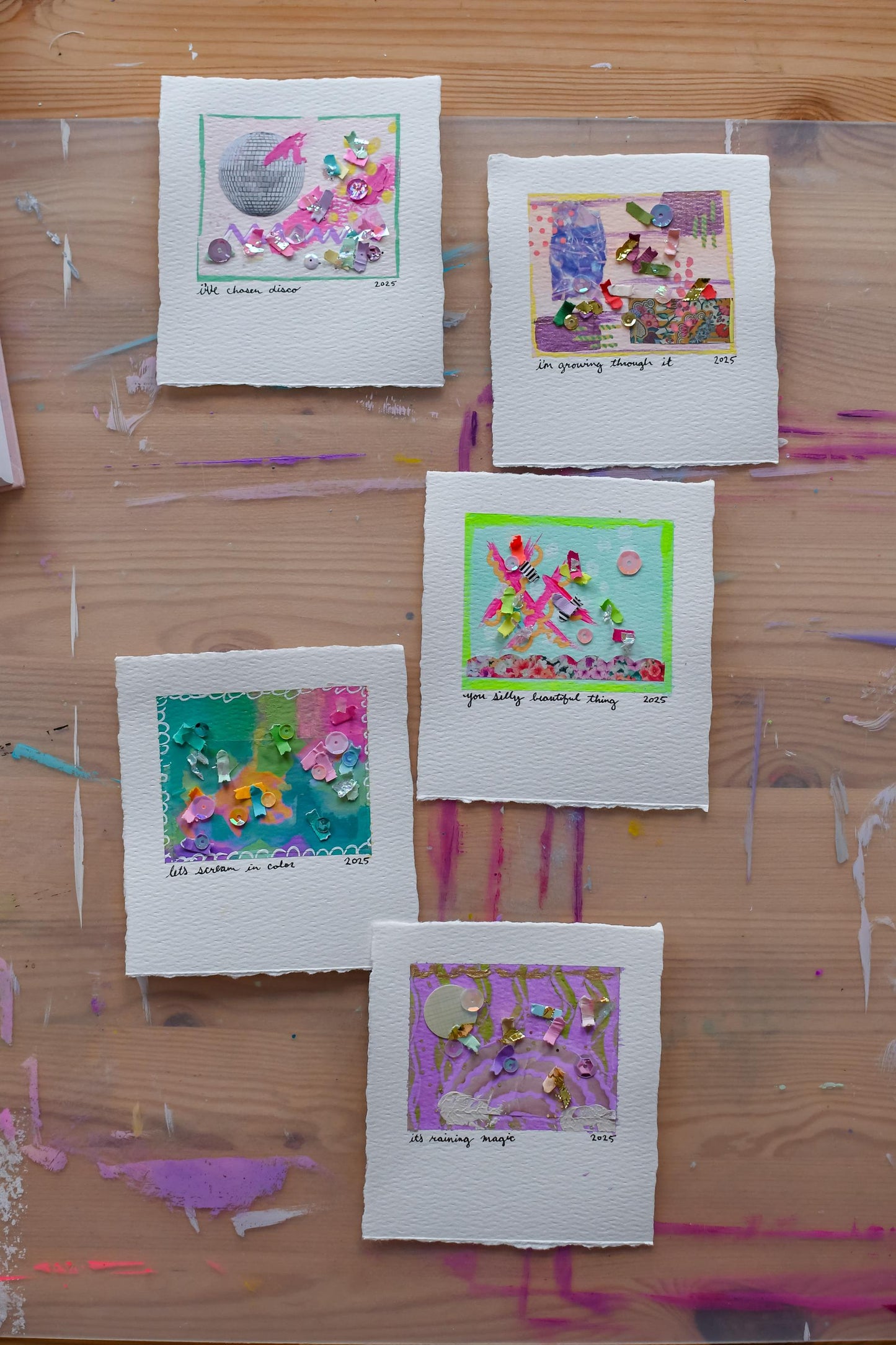Custom Confetti Snapshot Art Piece