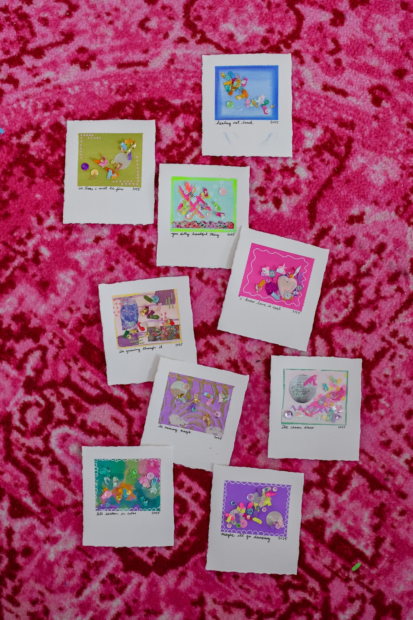Custom Confetti Snapshot Art Piece